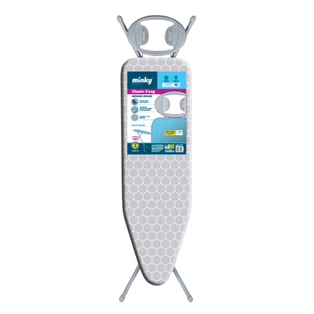 Minky Off-white Freestanding Folding Ironing Board (43-in x 14-in x 37-in) | HH40404133V