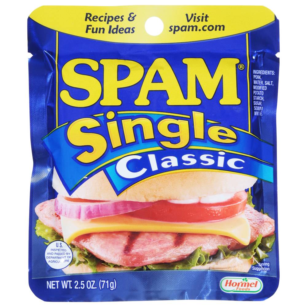 Spam Single Classic Lunch Meat