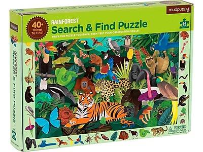 Mudpuppy Rainforest Search and Find Puzzle (64 ct)