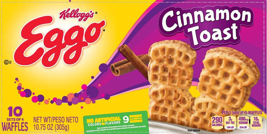 Eggo Kellogg's Minis Cinnamon Toast Waffles (10 ct)
