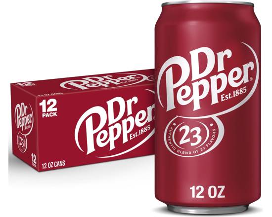 Dr Pepper Soda 12 Pack 12oz Cans