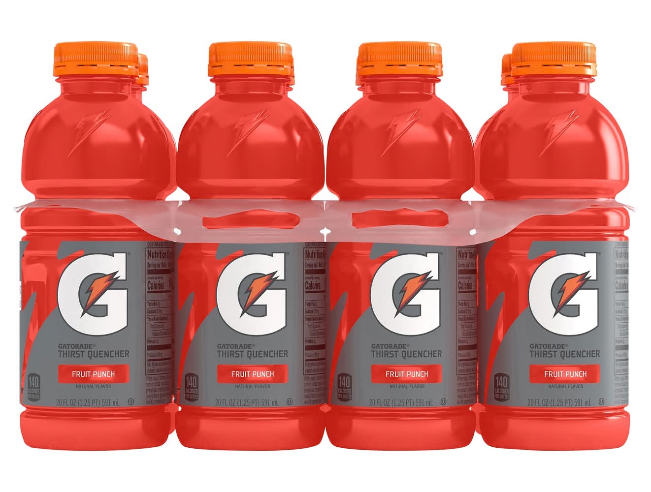 Gatorade Thirst Quencher Sports Drink, Fruit Punch (8 x 20 fl oz)