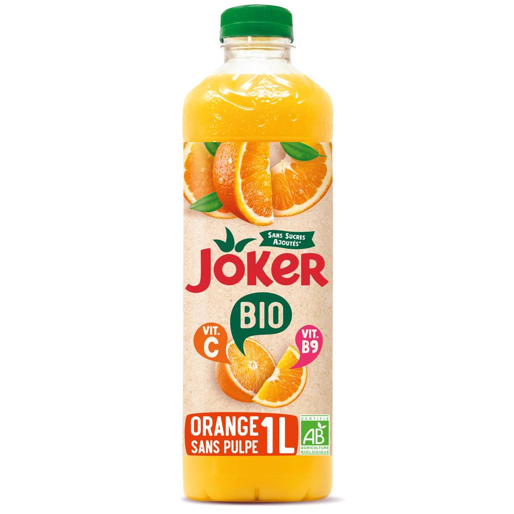 Joker - Jus d'orange sans pulpe bio (1L)