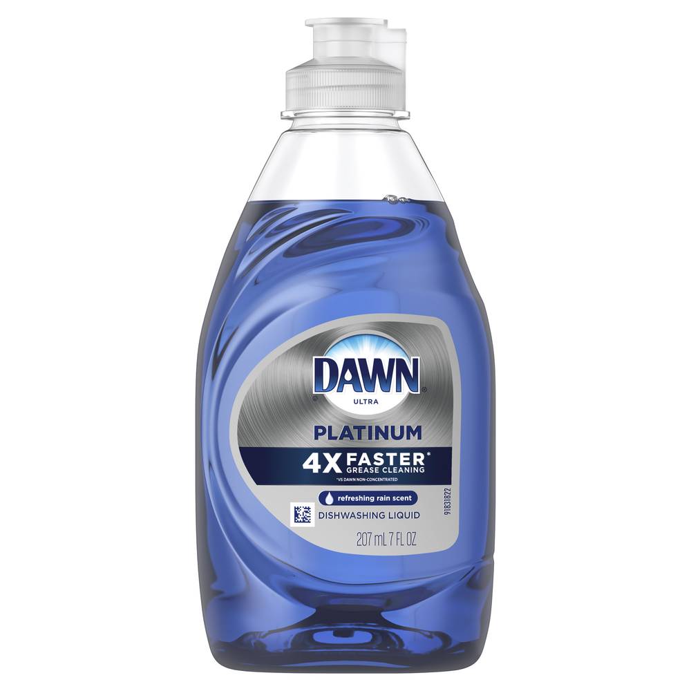 Dawn Ultra Platinum Dishwashing Liquid, Refreshing Rain (7 fl oz)