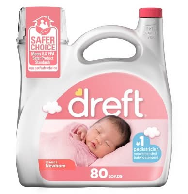 Dreft Newborn He Compatible Hypoallergenic Baby Liquid Laundry Detergent (105 fl oz)