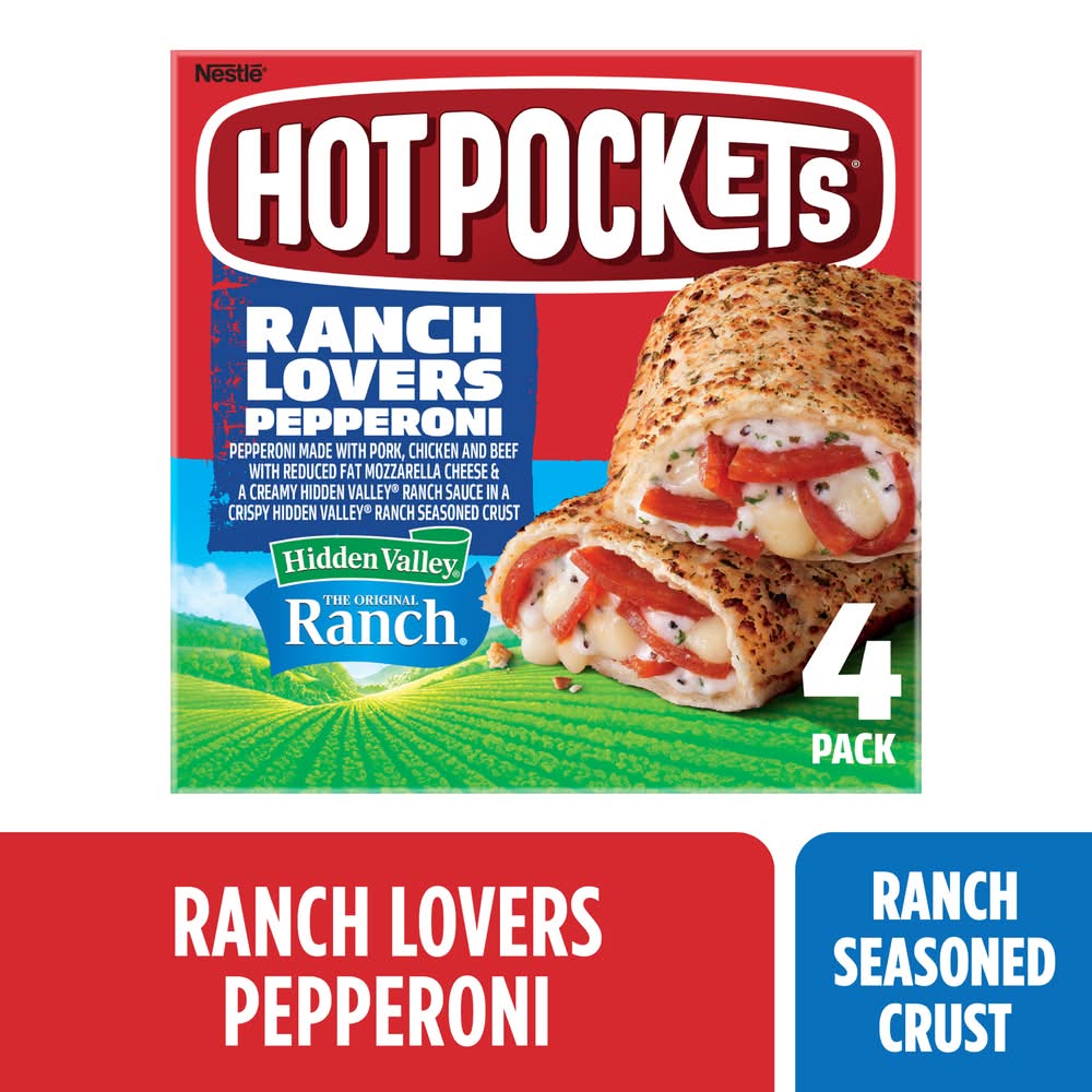 Hot Pockets Pepperoni Pizza Sandwiches (17 oz, 4 ct)