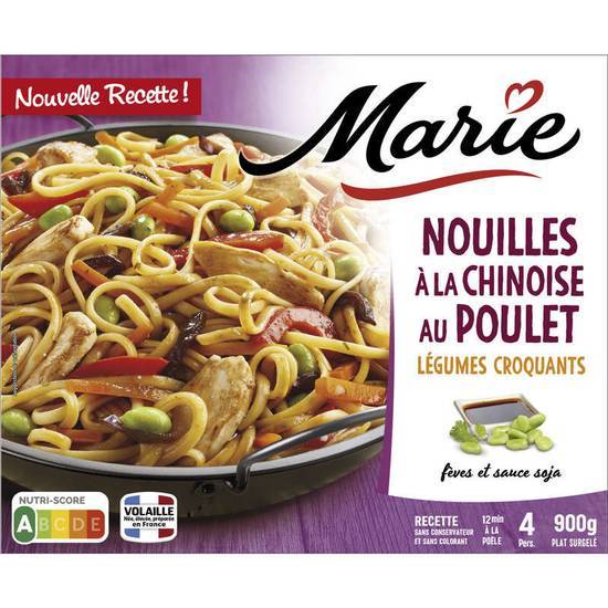 Marie Poulet aux nouilles chinoises et légumes croquants 900g
