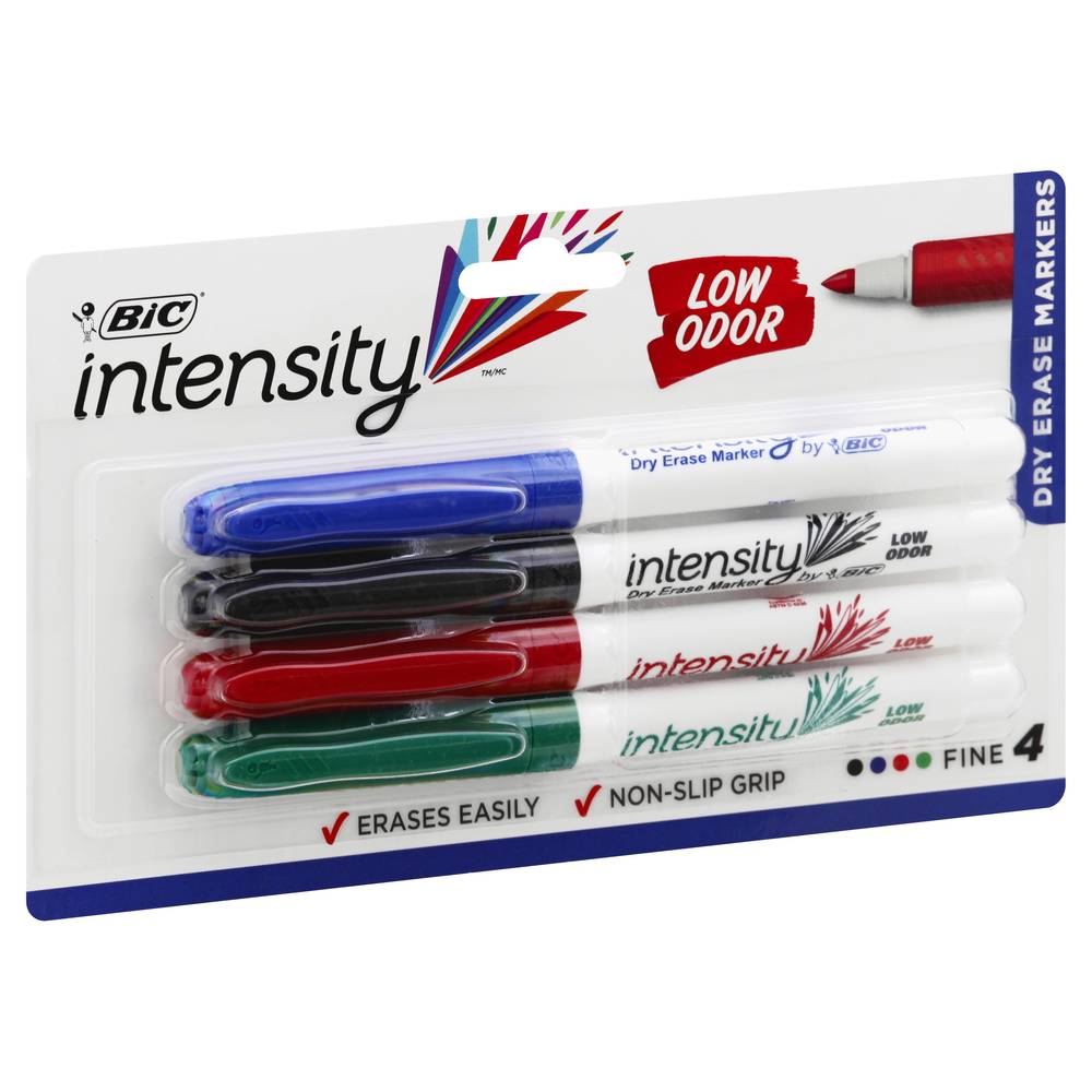 BiC Intensity Low Odor Assorted Fine Dry Erase Markers