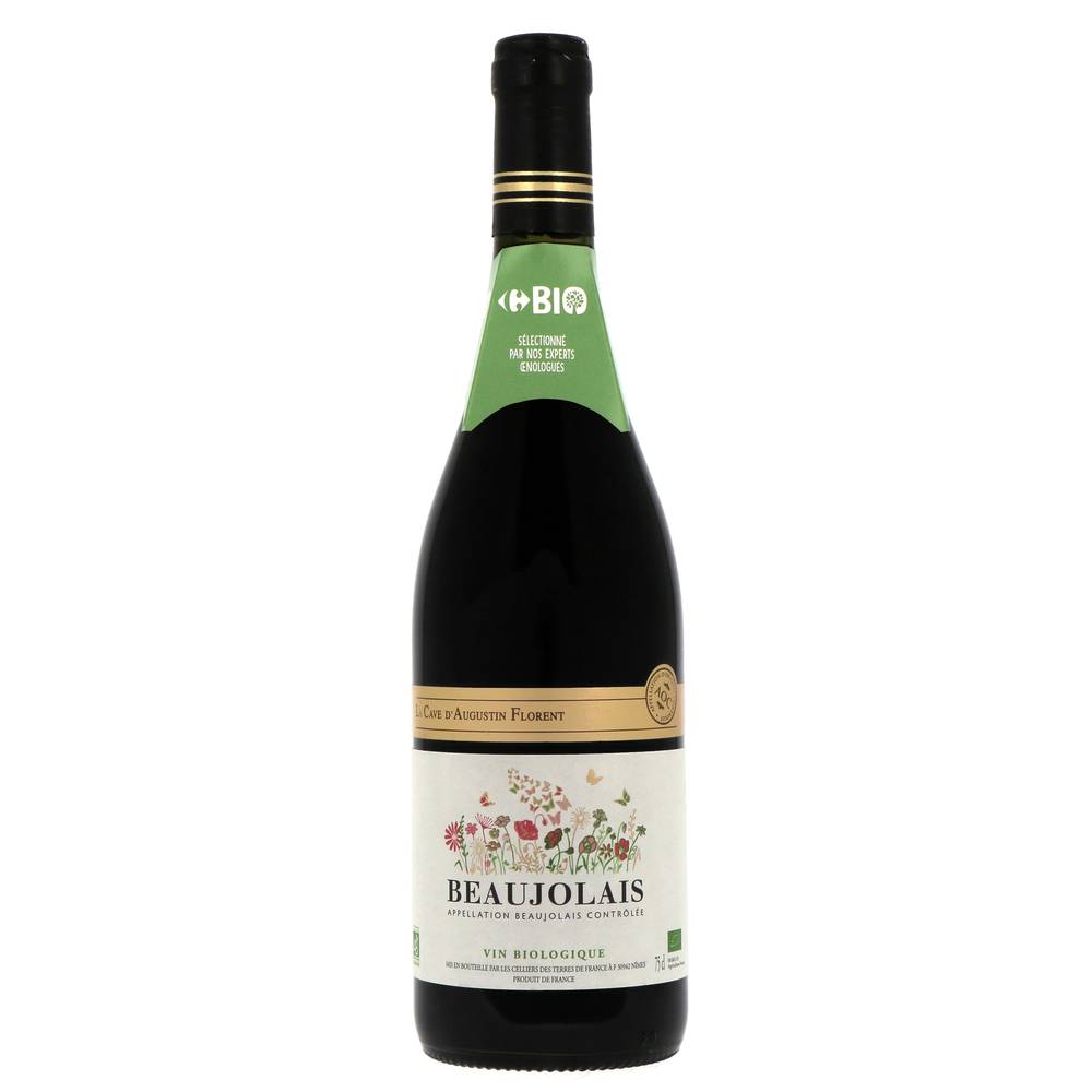 La Cave d'Augustin Florent - Vin rouge bio aop beaujolais (750ml)