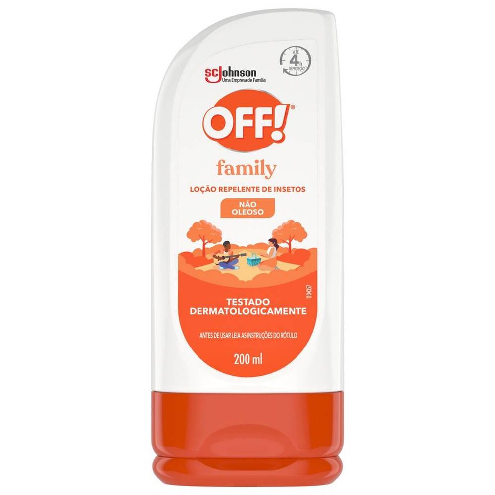 OFF! loção family repelente de insetos (200 ml)