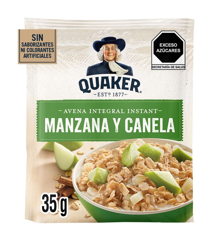 Quaker · Avena instantánea manzana y canela (35 g)