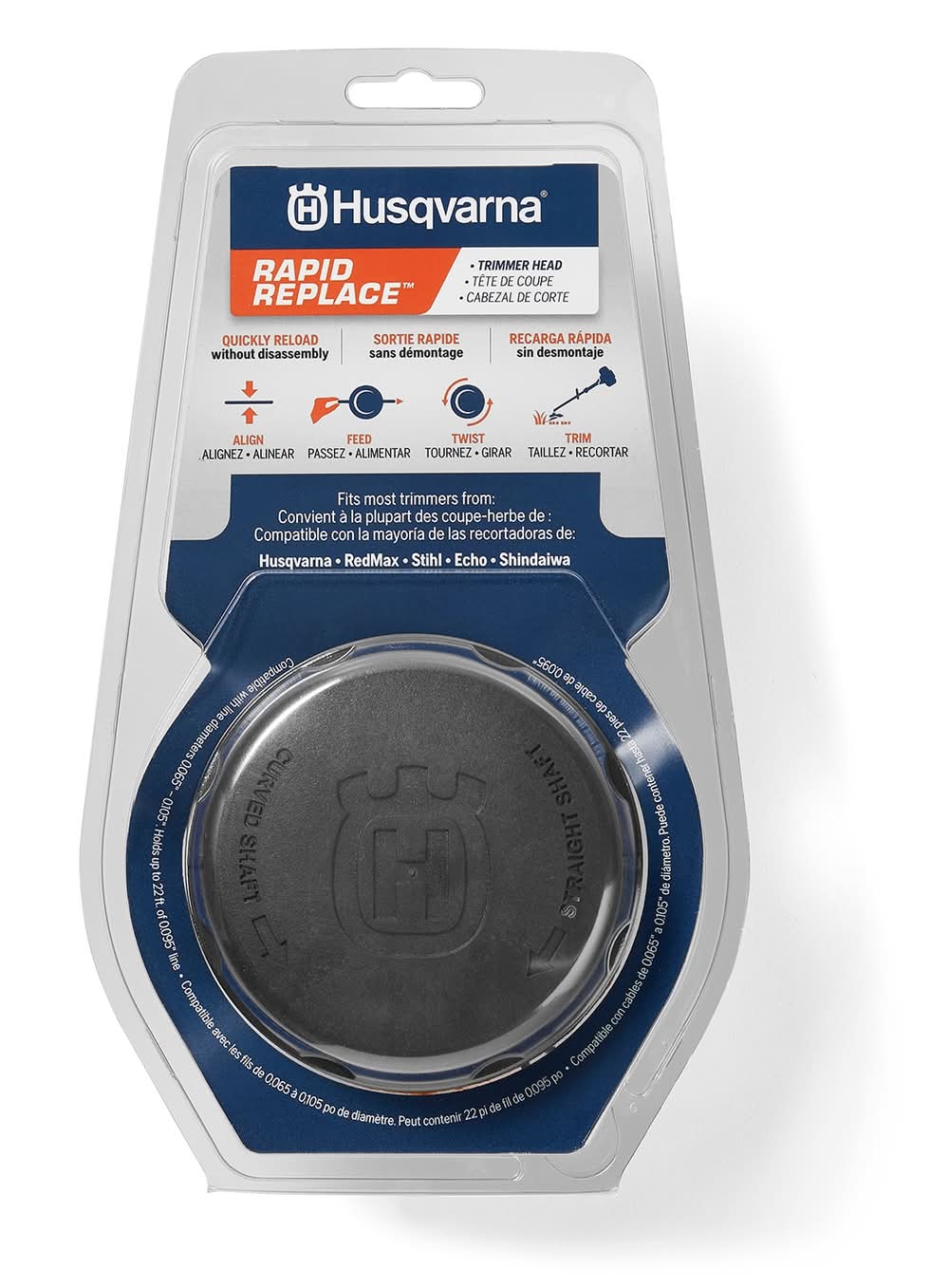 Husqvarna Rapid Replace 0.095-in Universal String Trimmer Replacement Head