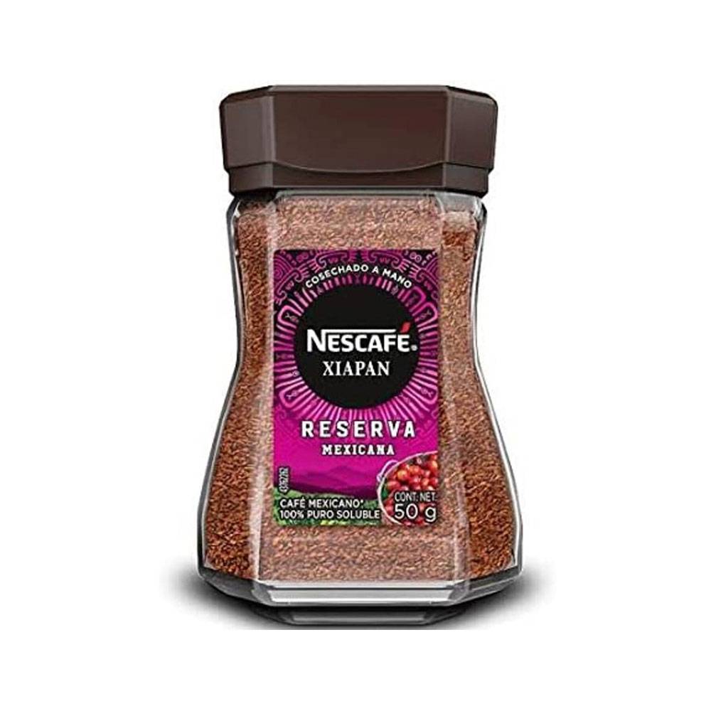 Nescafé café reserva mexicana xiapan (frasco 50 g)