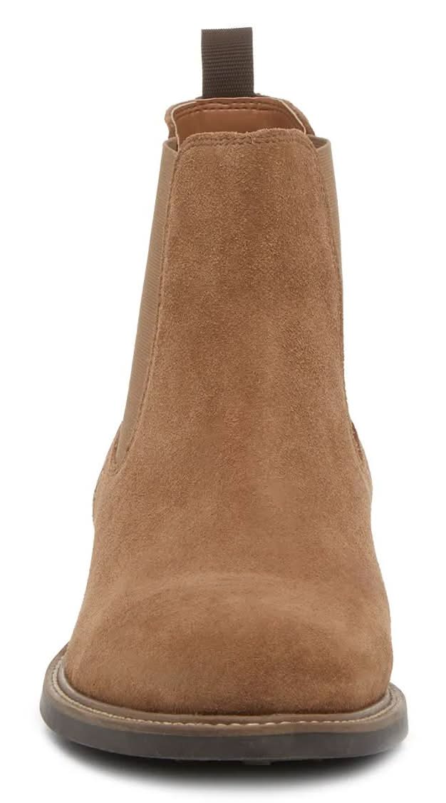 Crown Vintage Suede Chelsea Boots in Taupe s-l400.jpg main image 3