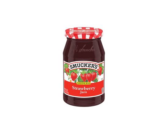 Order Smuckers Strawberry Jam 12oz food online from Chevron Extramile store, Antioch on bringmethat.com