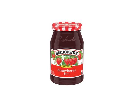 Order Smuckers Strawberry Jam 12oz food online from Chevron Extramile store, Everett on bringmethat.com
