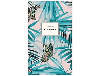 Blue Sky 2025-2026 Paradise Again 3.63 X 6.13 Monthly Planner Plastic Cover, Multicolor