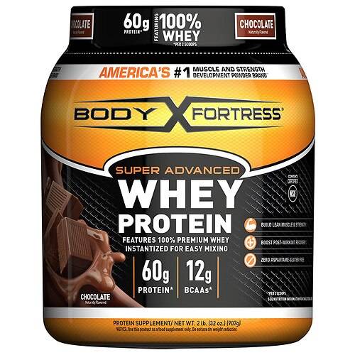 Body Fortress Super Advanced Whey Protein Powder Chocolate - 32.0 oz