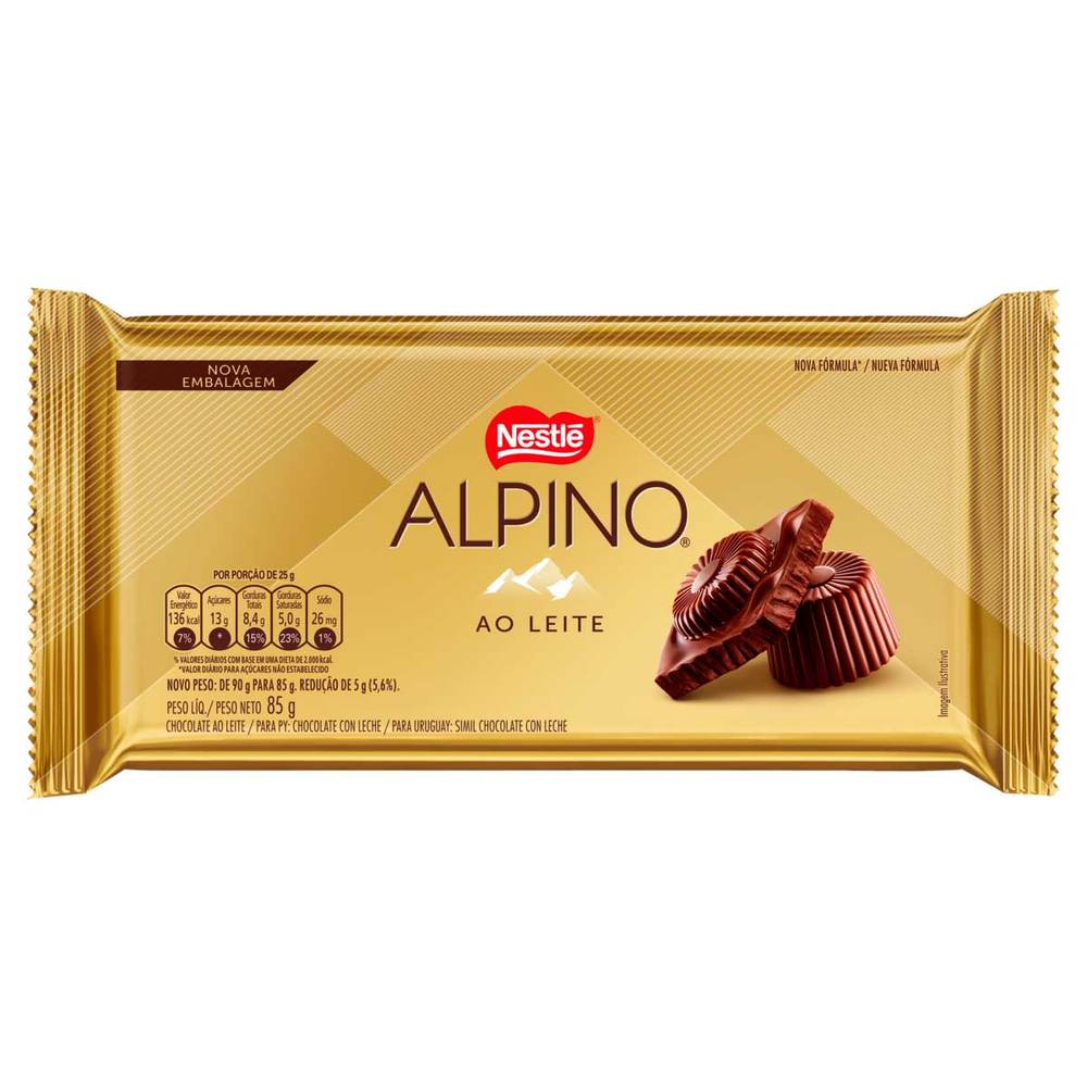 Nestlé chocolate ao leite alpino (85 g)