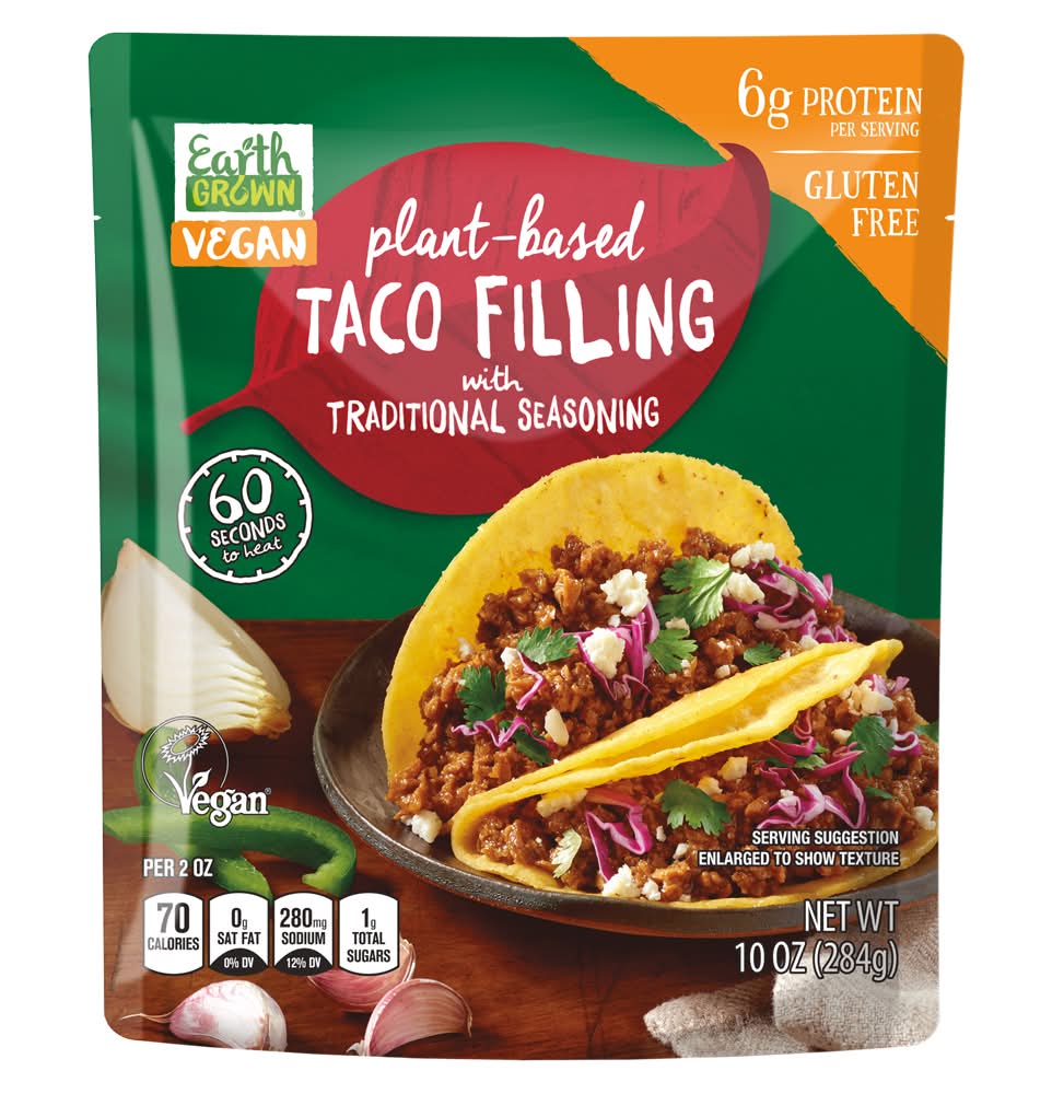 Earth Grown Plant Based Taco Filling (10 oz)