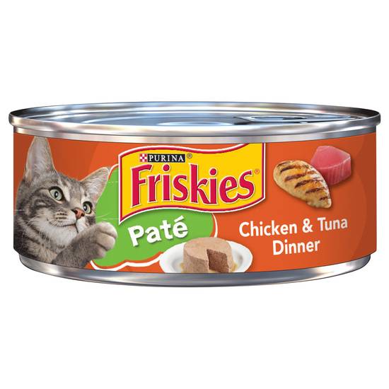 Friskies Purina Pate Chicken & Tuna Dinner Cat Food
