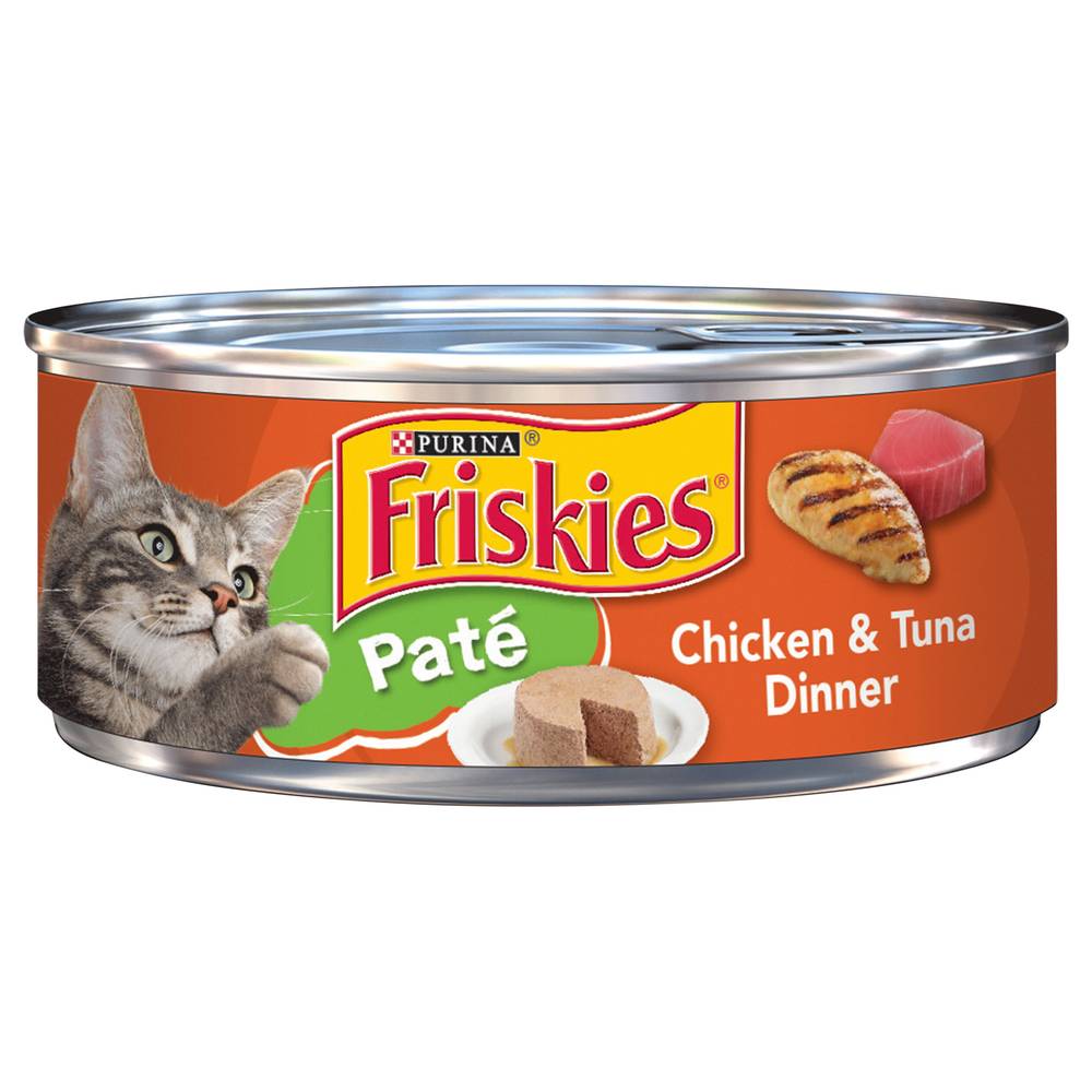 Friskies Purina Pate Chicken & Tuna Dinner Cat Food (5.5 oz)