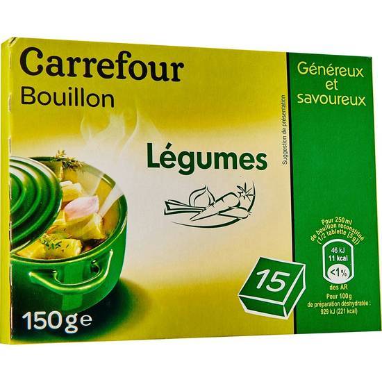 Carrefour - Bouillon aux légumes déshydraté en cubes