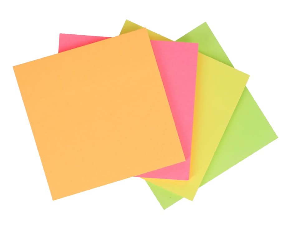 Jot Neon Sticky Notes, Assorted Colors, 150-pc Pack.