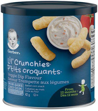 Gerber Lil' Crunchies Veggie Dip Toodler Snacks (42 g)