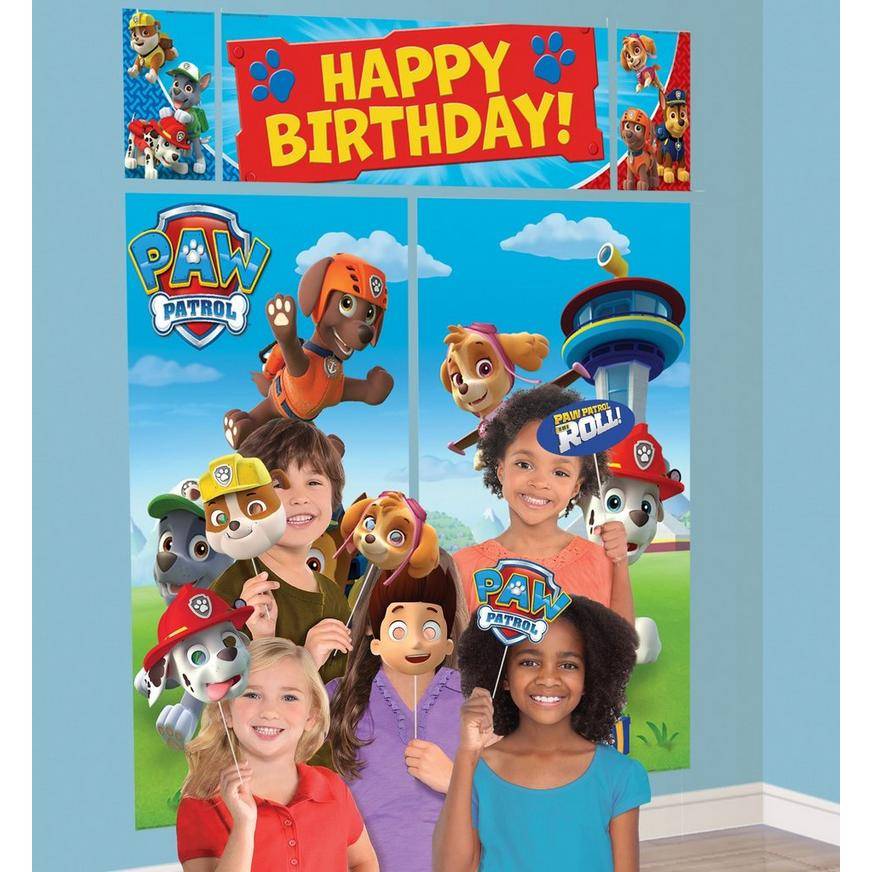 Paw Patrol Scene Setter With Photo Booth Props (unisex/multi)