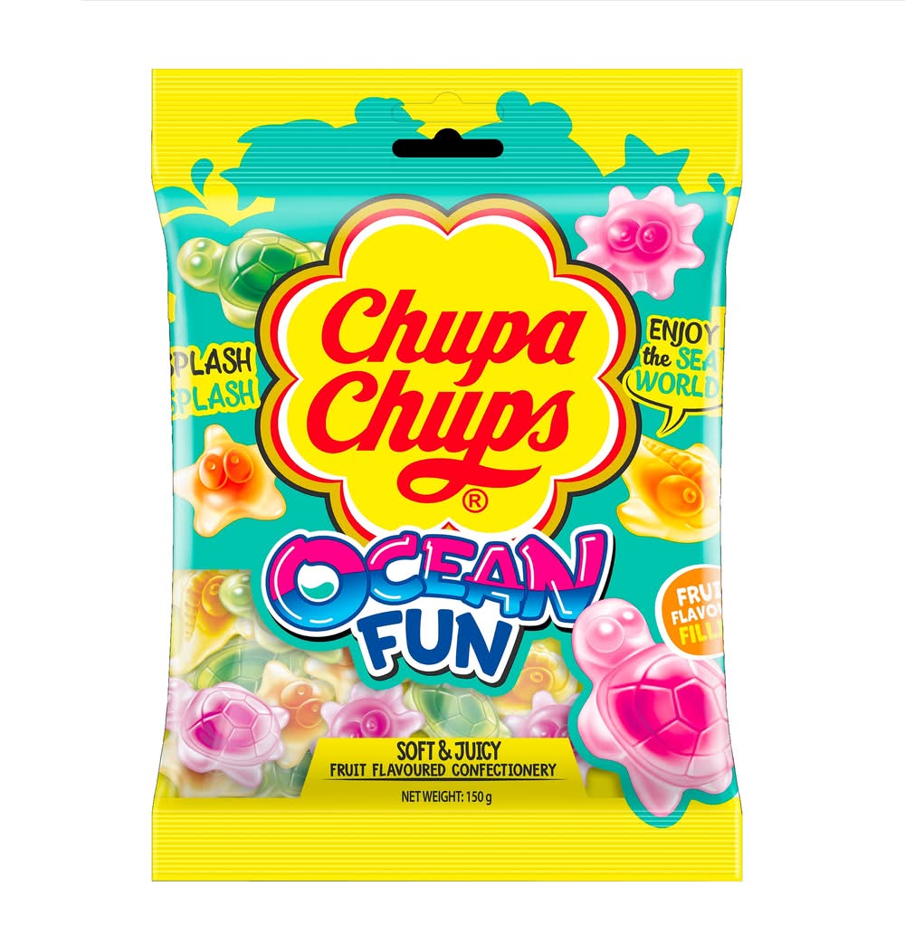 Chupa Chups Soft & Chewy Puffies, Strawberry & Cream (150g)
