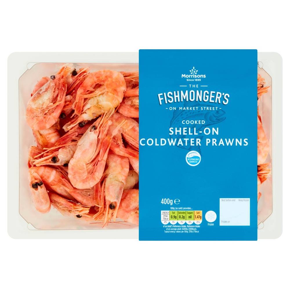 Morrisons the Fishmonger's on Market Street Cooked Shell on Coldwater Prawns