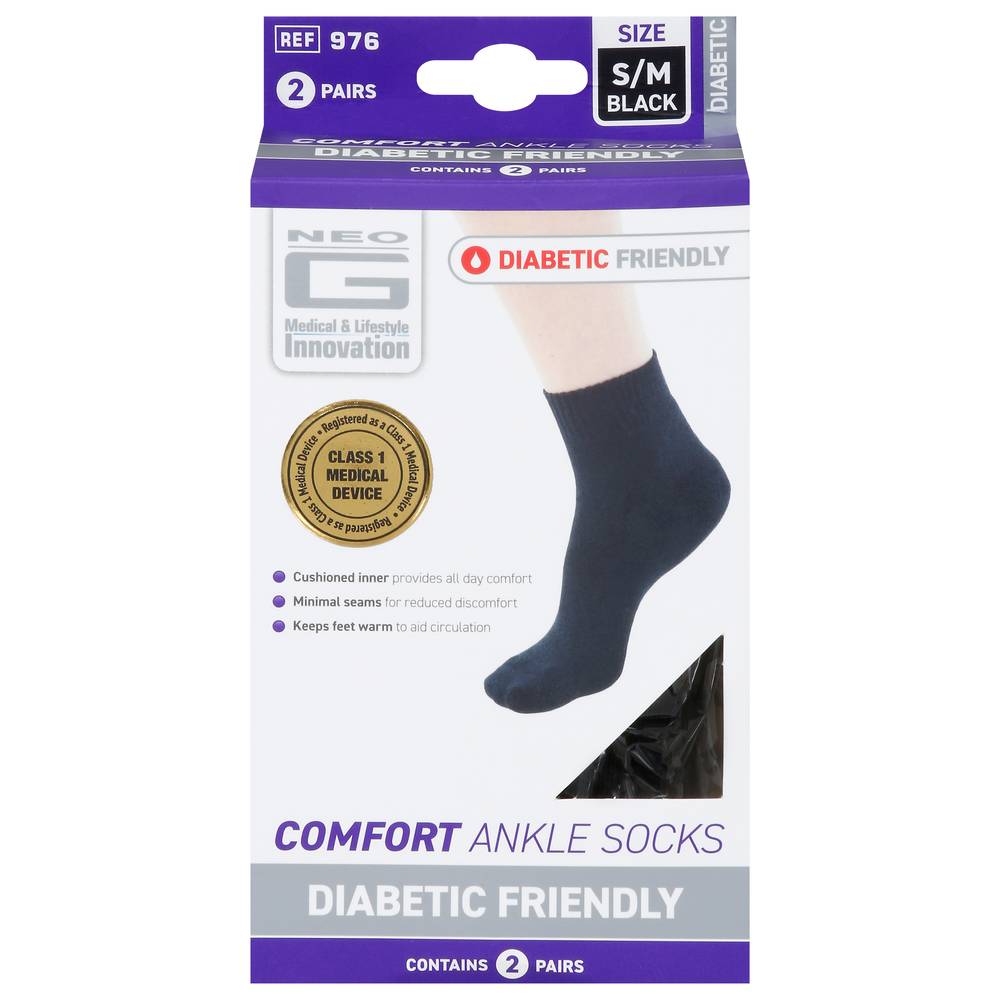 Neo g Diabetic Friendly Comfort Ankle Socks