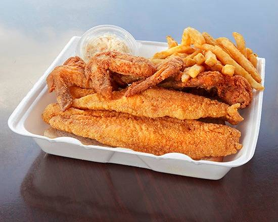 Catfish Fillet & Chicken Wings Combo