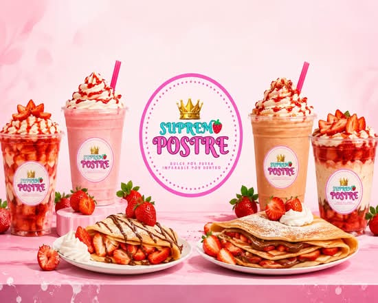 Supremo Postre 👑 ( Las Crepas y las Fresas🍓)
