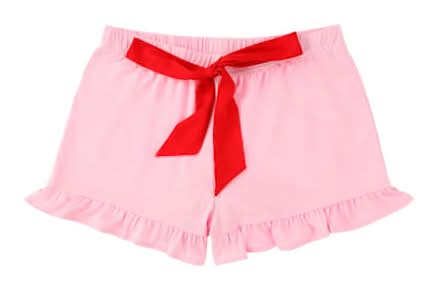 Juniors Pajama Short Large Pink