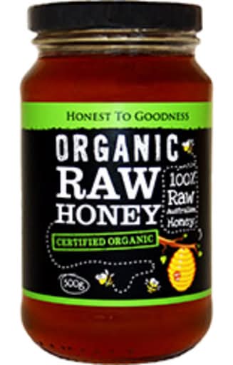 Honest To Goodness Organic Raw Australian Honey (500g)