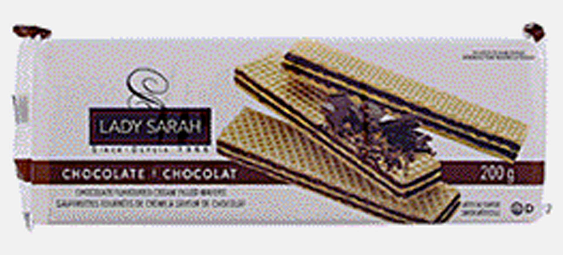 Lady Sarah Cream Filled Wafers, Chocolate (200 g)