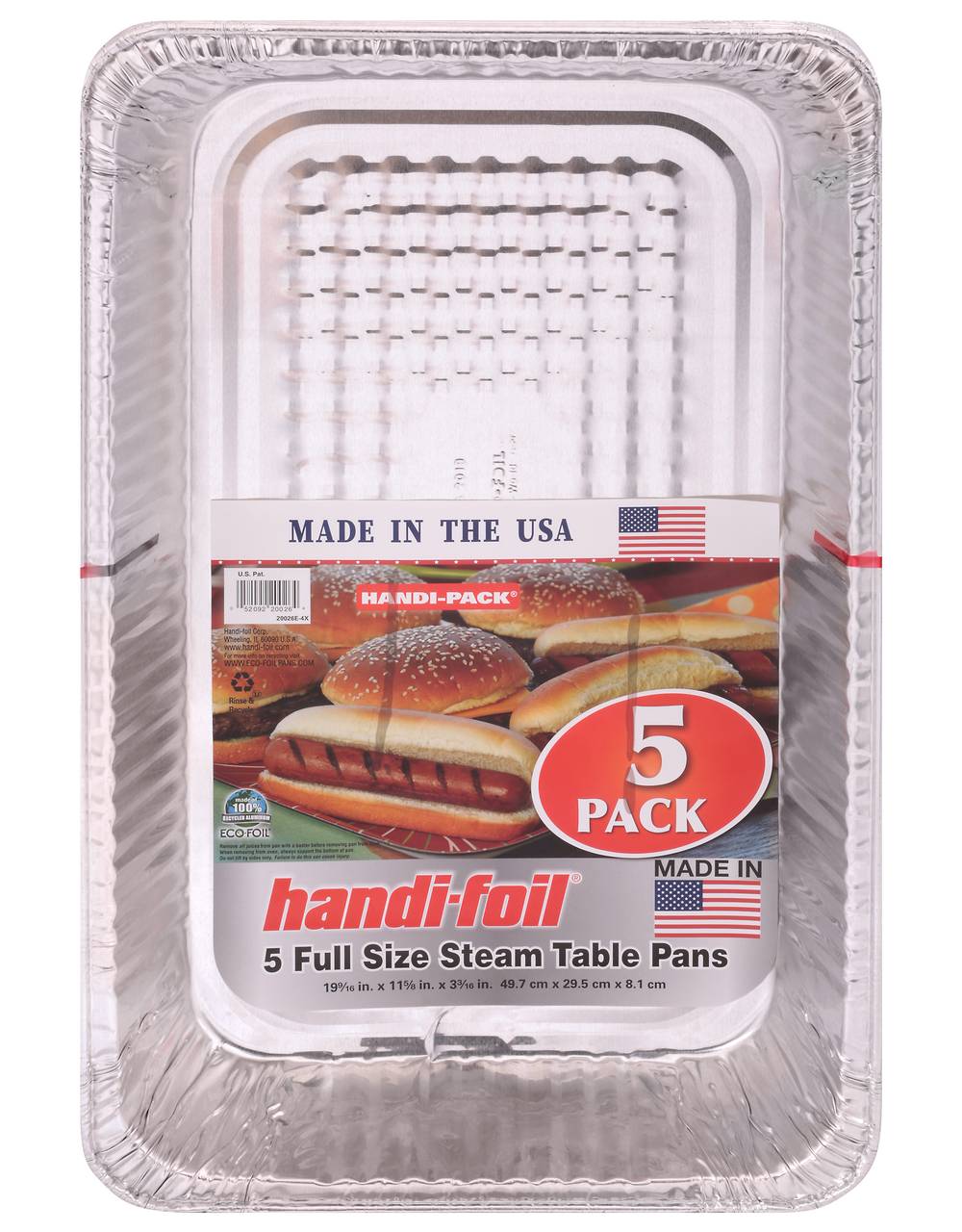 Handi-Foil Full Size Steam Table Pans