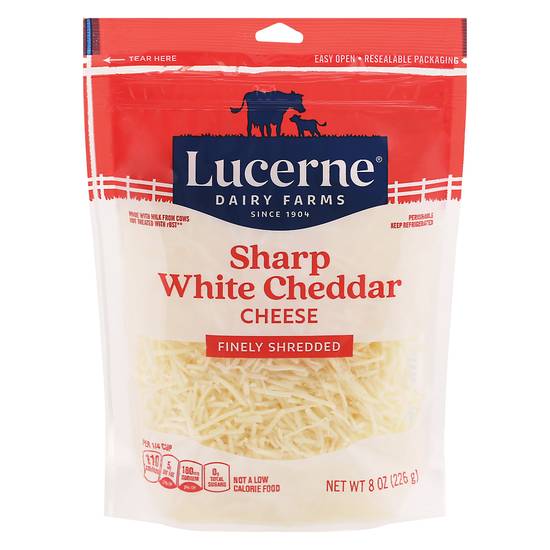 Lucerne Sharp White Cheddar Cheese (8 oz)
