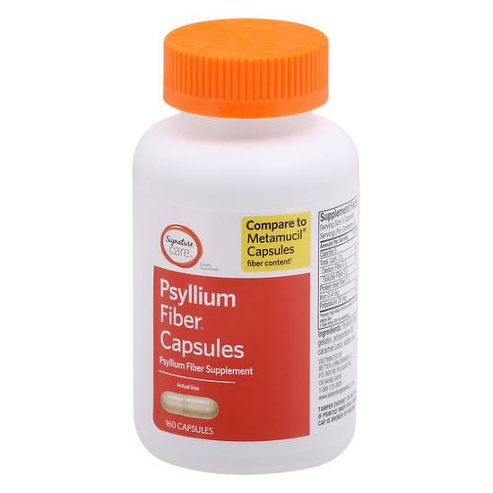 Signature Care Psyllium Fiber Supplement (160 ct)