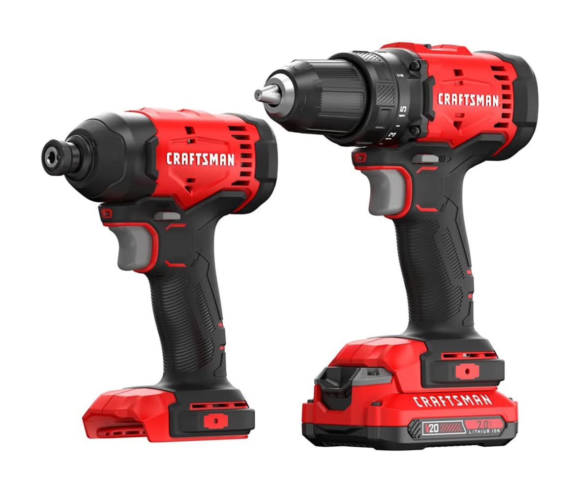 CRAFTSMAN V20 20-volt 2 -Tool Power Tool Combo Kit ( 1 -Batteries Included and Charger Included )