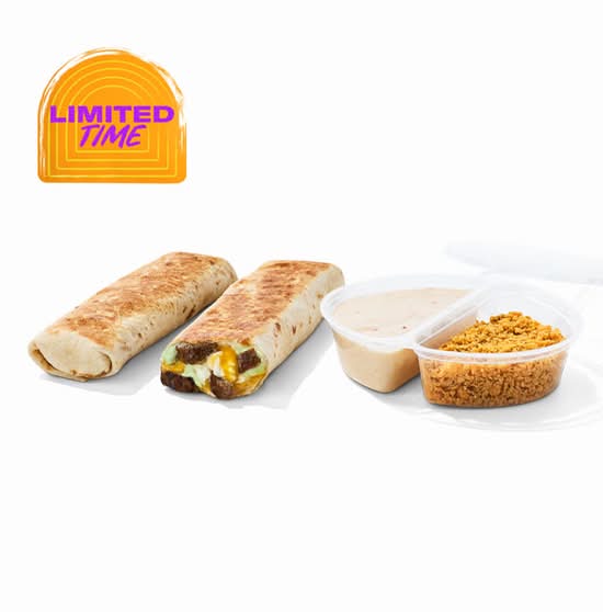 Steak Double Dipping Burritos