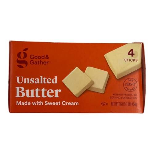 Good & Gather Unsalted Butter (16 oz, 4 ct)