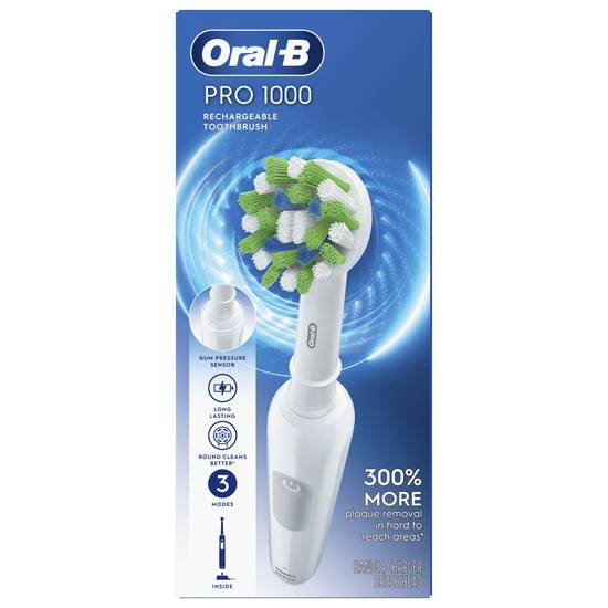 Oral-B Pro Black 1000 Crossaction Rechargeable Toothbrush (1 set)