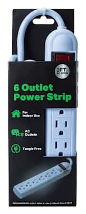 6-Outlet Power Strip Blue