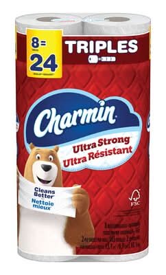 Charmin 2-Ply Ultra Strong Toilet Paper Rolls (8 ct)