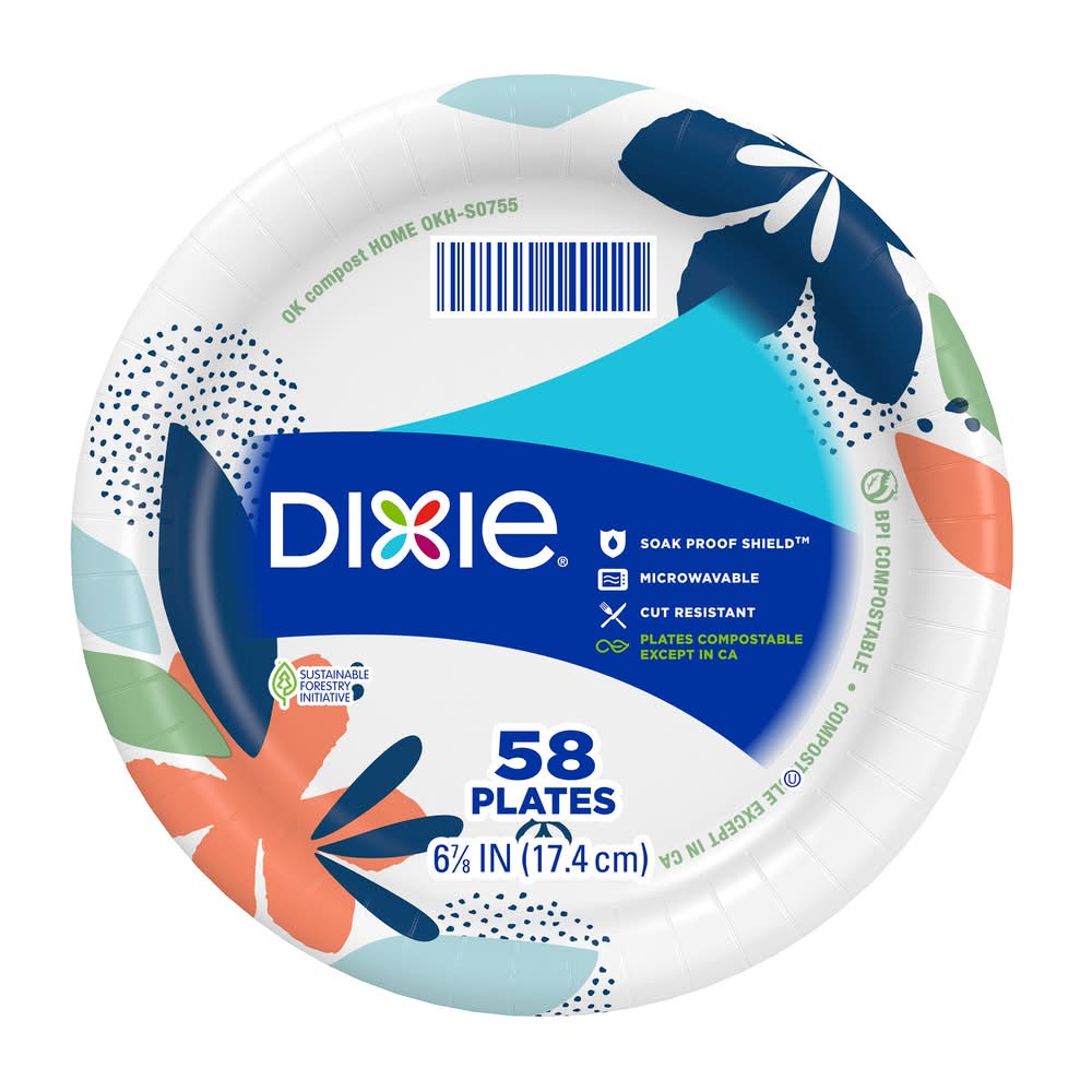 Dixie 6 7/8" Paper Plates