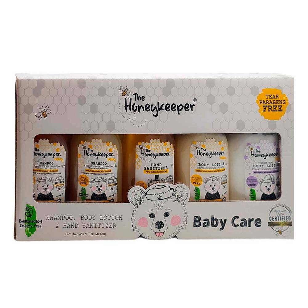 The Honeykeeper · Shampoo infantil y body lotion bathtime (450 g)