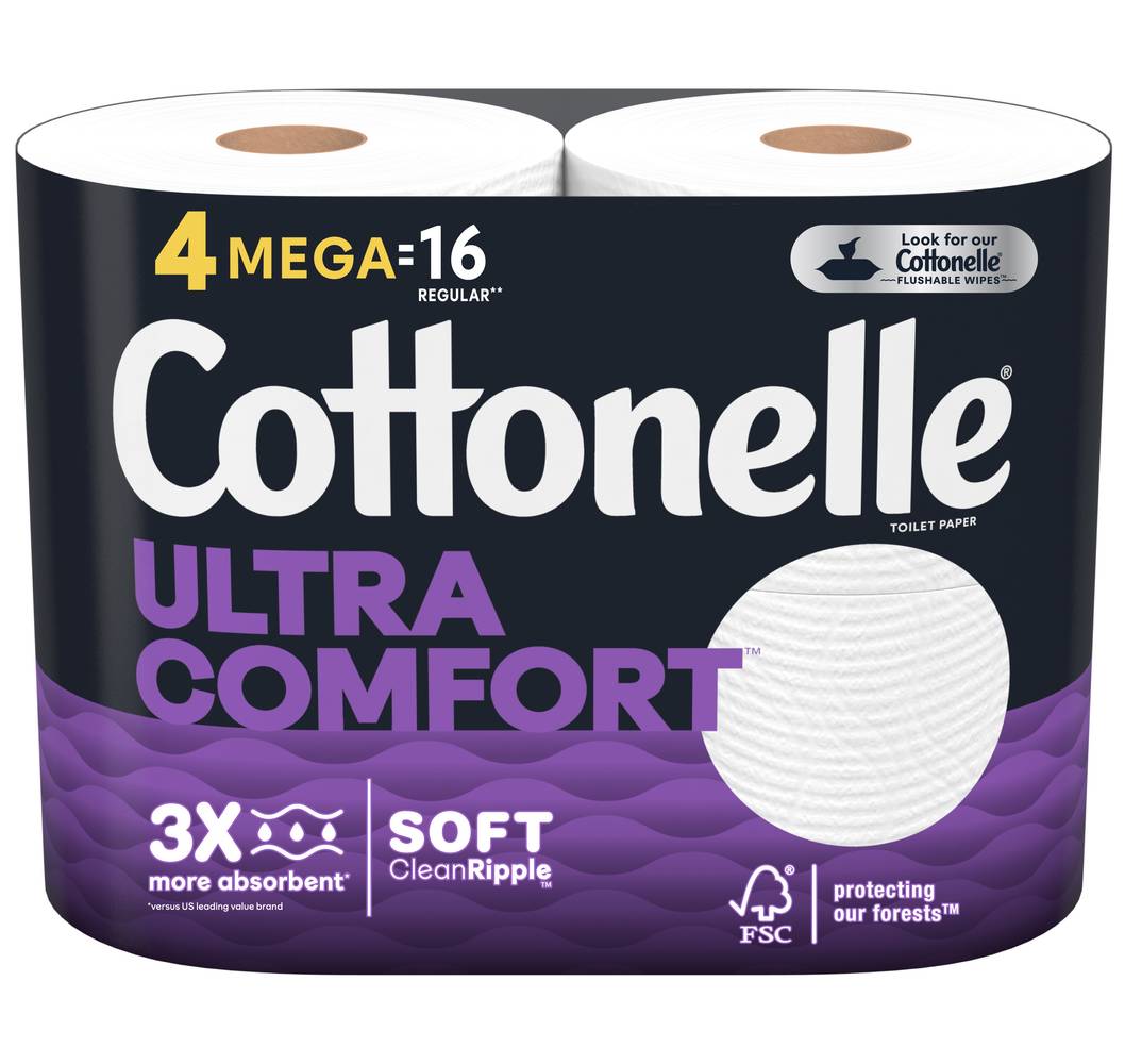 Cottonelle 2-Ply Ultra Comfort Toilet Paper Mega Rolls